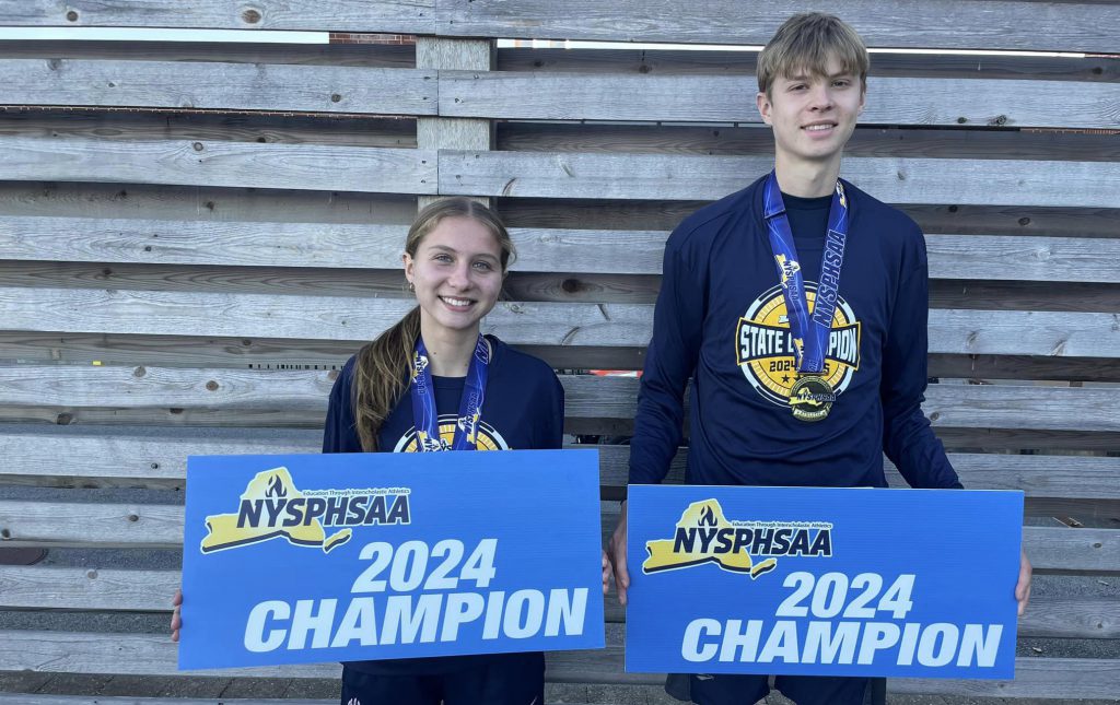 NYS Class D Cross Country Champs, Van Furman & Anna Furman