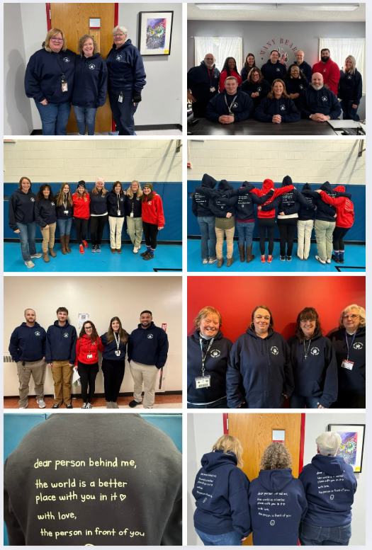 TV Staff Heartfelt Sweatshirt Collage