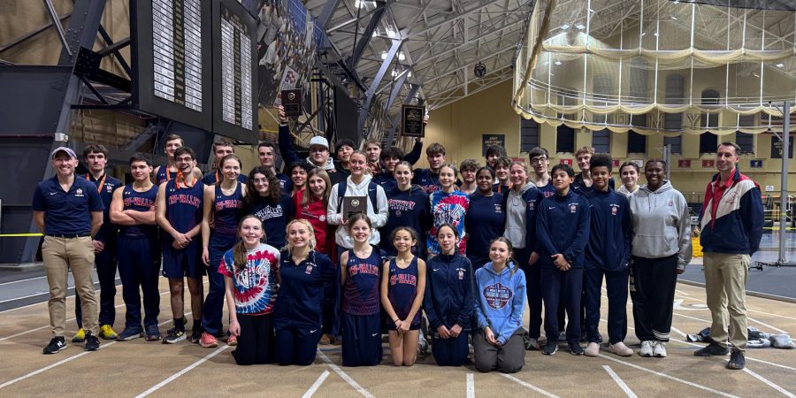 The Boys and Girls Indoor Track & Field Teams at the Section 9 Class B Championship